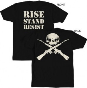 M1GarandSkull M1 Garand Skull and Crossbones T-Shirt